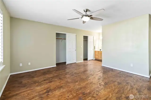Primary Suite- 2 large closets