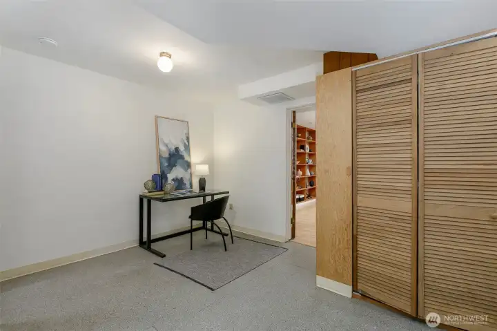Lower level flex space.