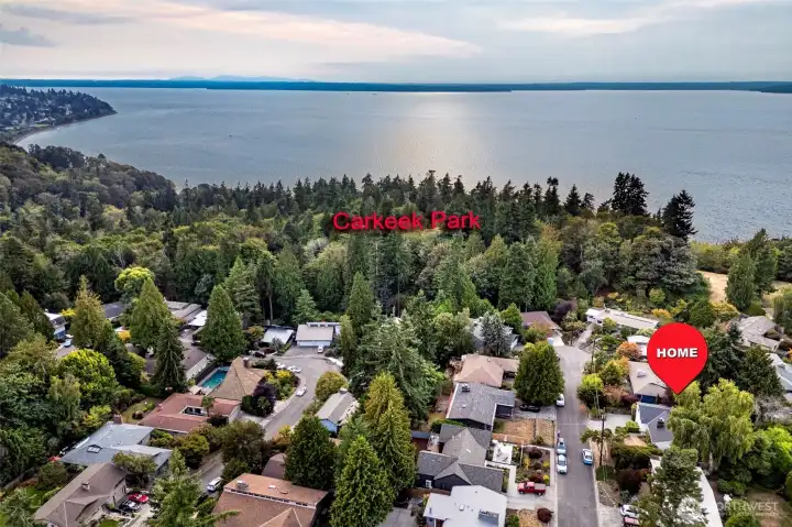 Welcome to this Northwest Seattle This roadview home just steps to popular  Carkeek Park.