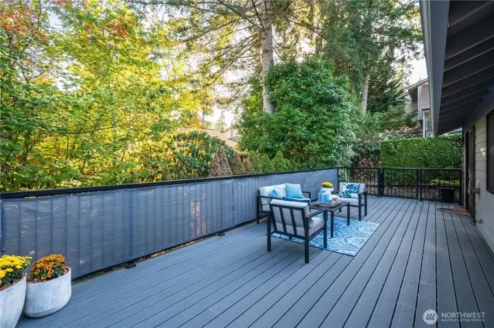 Tons of space out here! Garden, entertaining & more!