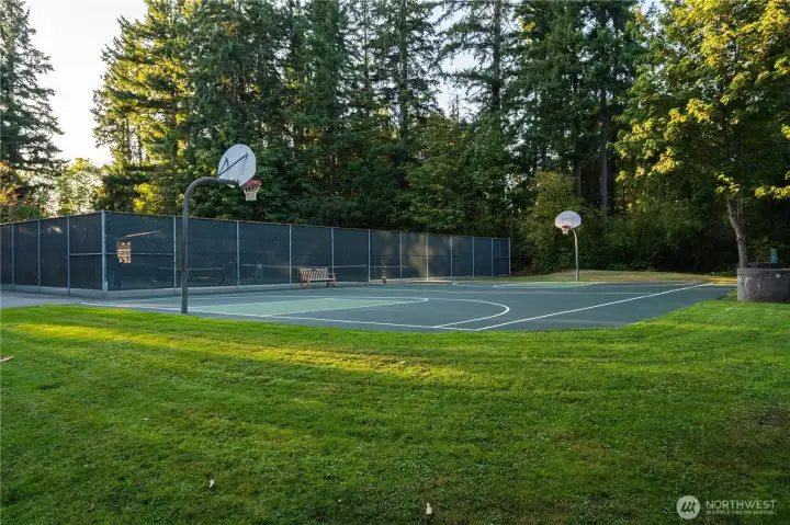 Basketball courts at Spiritridge Park up the street