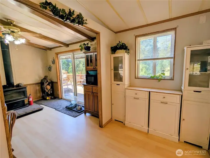 Bonus kitchen storage area