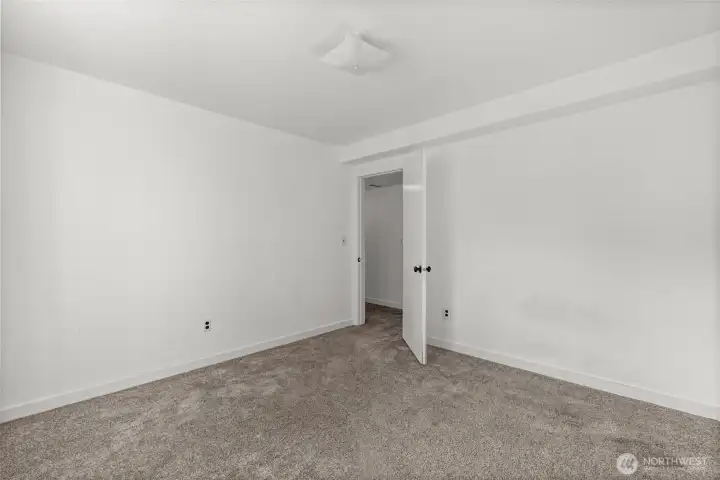Third bedroom located on the finished lower level.