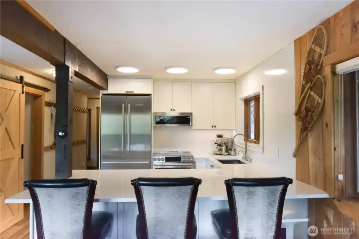 Liebherr fridge, double oven, induction cooktop