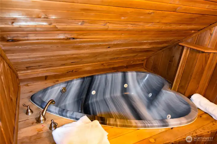 Primary bath- jacuzzi soaking tub