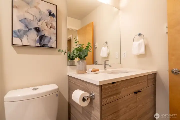 Main floor powder room