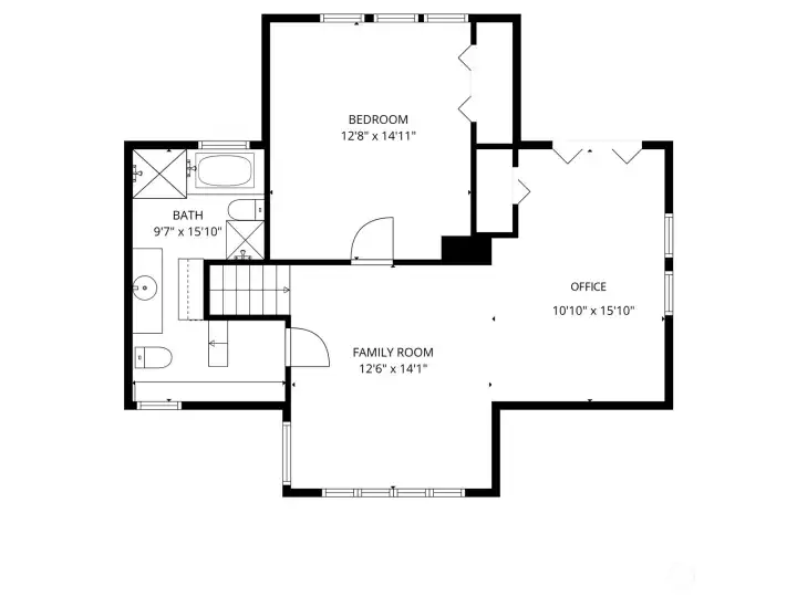 Top floor layout.