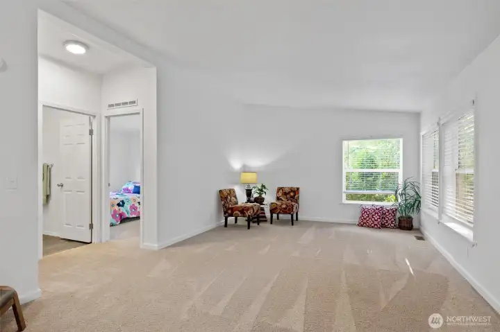 Large second living area near guest bedrooms
