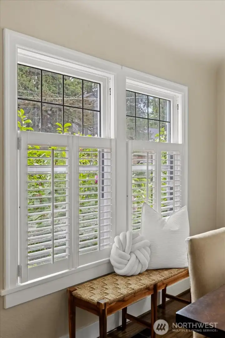 Leaded windows with new custom storm windows