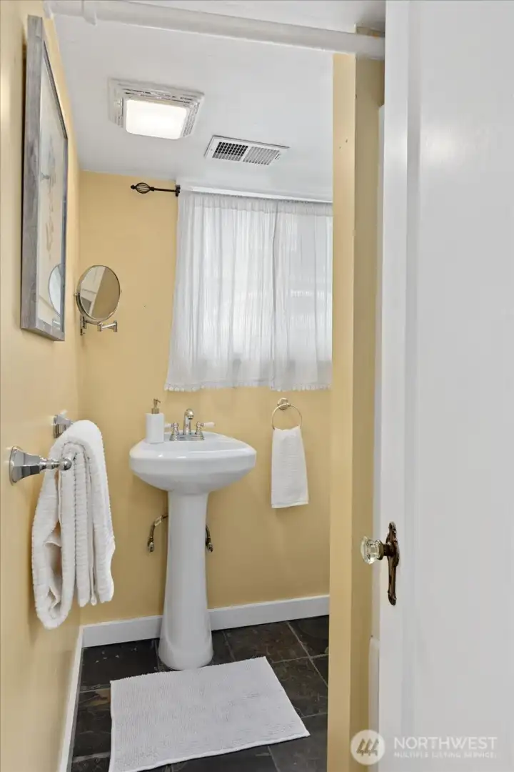 3/4 bath in lower level