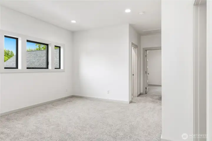 Family room on upper level. Family room on upper level.