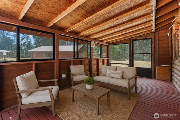 Back Porch Staged