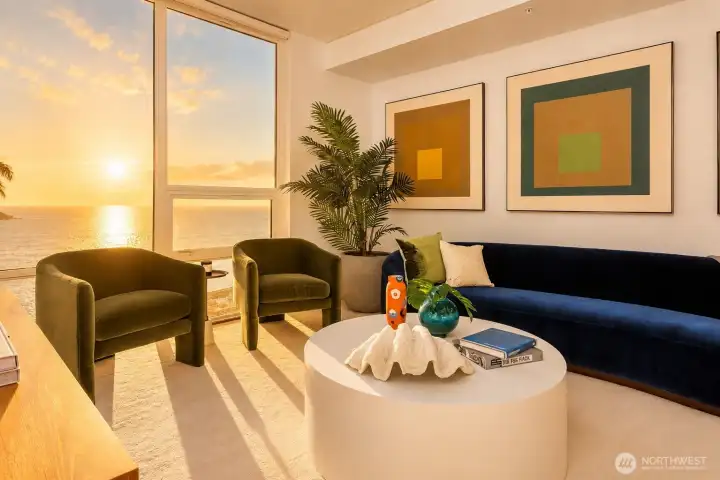 Interior photos are of unit 2406 for representation
