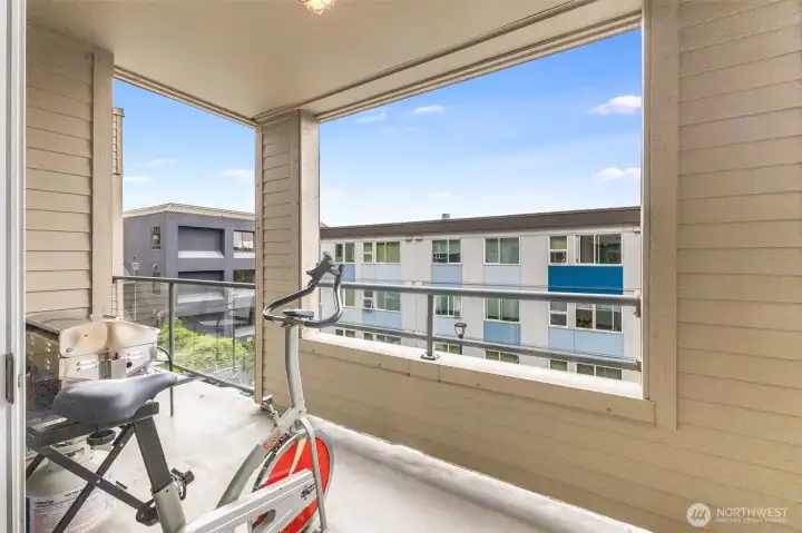 Covered balcony
