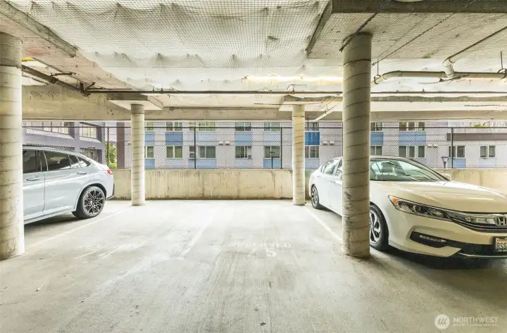 Parking spot, number 75