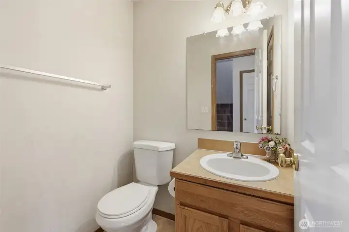 Half bath on main floor