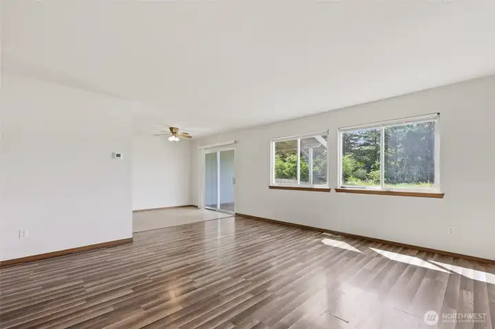 Living room looking toward dining area