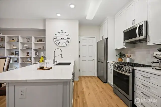 Upgraded kitchen with new appliances