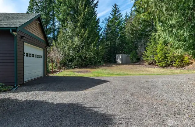 Plenty of open space along with woods