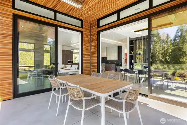Photo of adjacent, completed home (lot 3) Outdoor covered patio - for representation purposes only.
