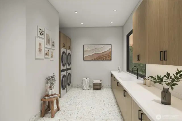 *RENDERING OF LOT 2 Laundry room *For representation purposes only**
