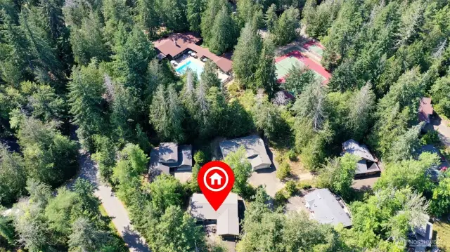 Home is very conviently located close to the enterance and the community center.