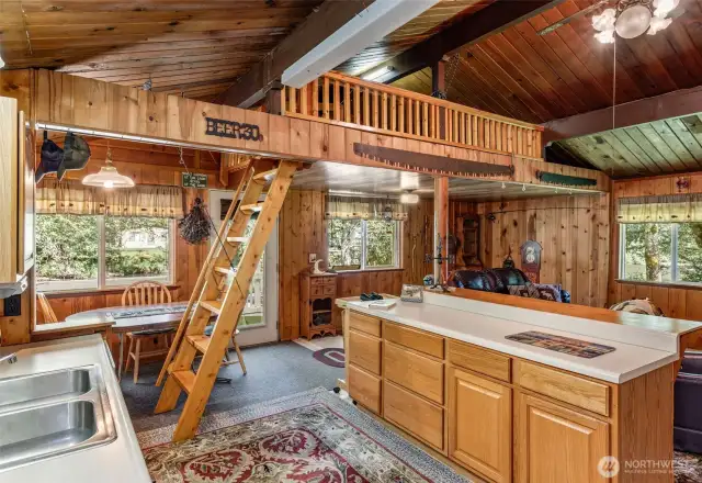 Entry to loft