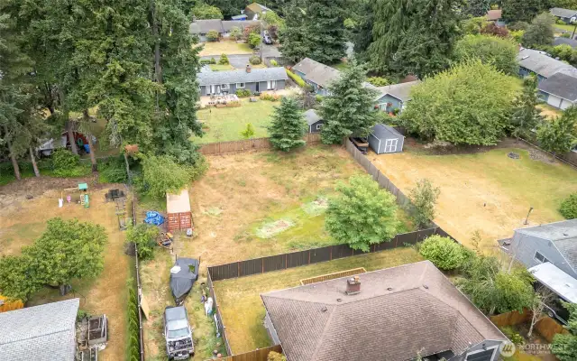 Aerial view of the lot. Build your dream home
