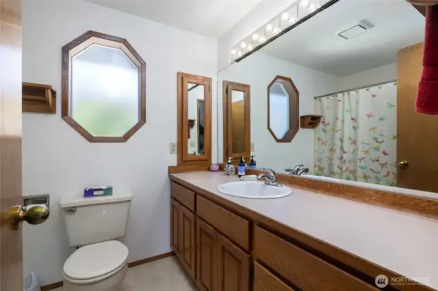 Upstairs guest bathroom