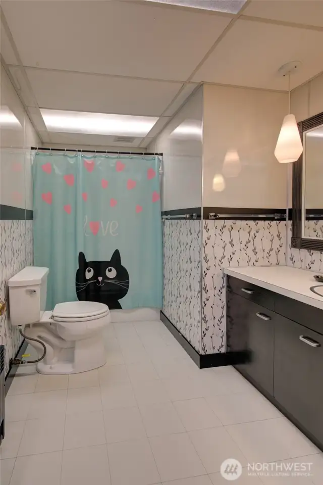 Full bath in basement