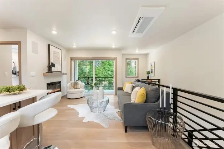 Upstairs boasts triple pane windows and A/C.