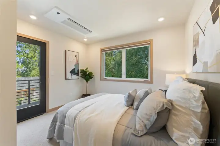 Cozy bedroom designed for comfort.