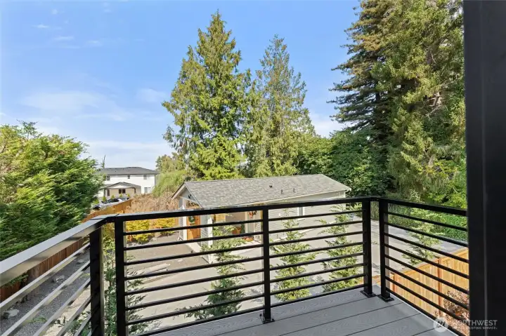 Peekaboo view of the sound off of your primary bedroom deck.