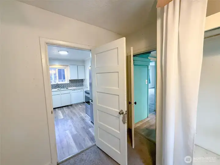 Primary Bedroom off Kitchen.