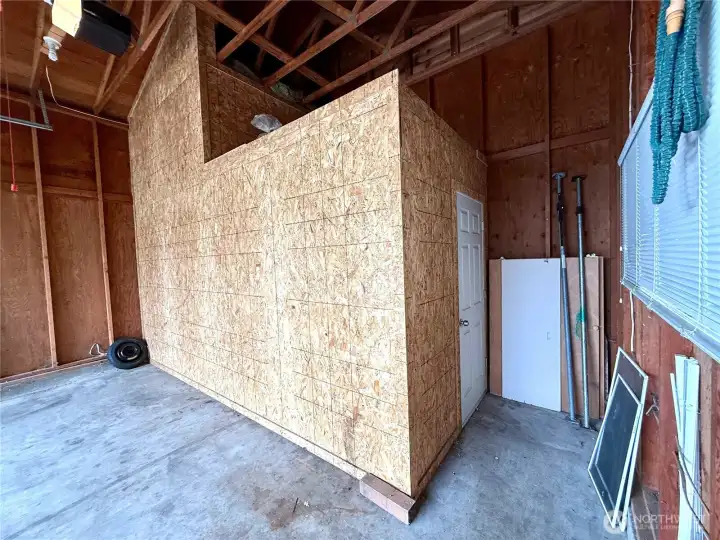 Additional storage room.