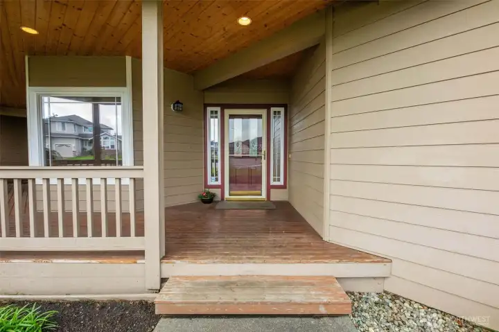 Front Entry w/ storm door.