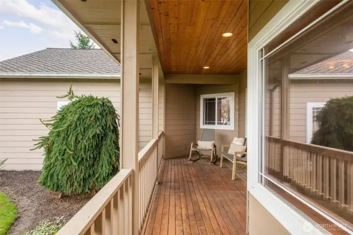 Peaceful sitting area.