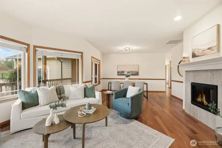 Additional living room space.