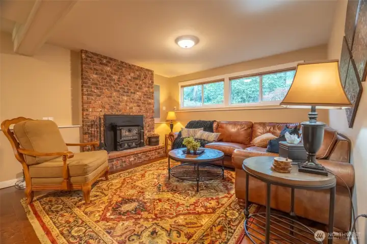 Lower level living area