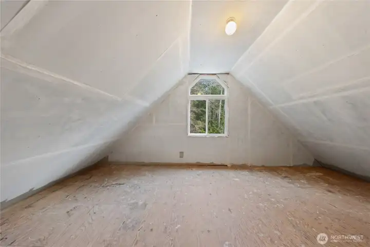 The unfinished area is thoughtfully divided into two separate sections with a door between them, creating natural zones that could one day become a private bedroom area, home office, studio, or additional flexible living space, while still serving as excellent storage in the meantime.