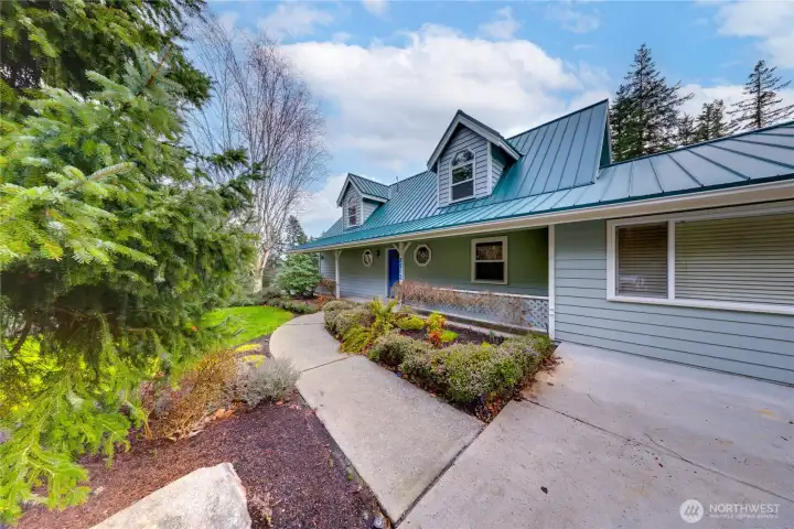 Durable metal roof that offers long-term protection and relatively low maintenance