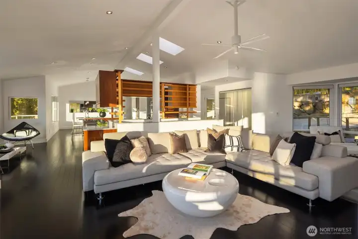 Natural light throughout main level