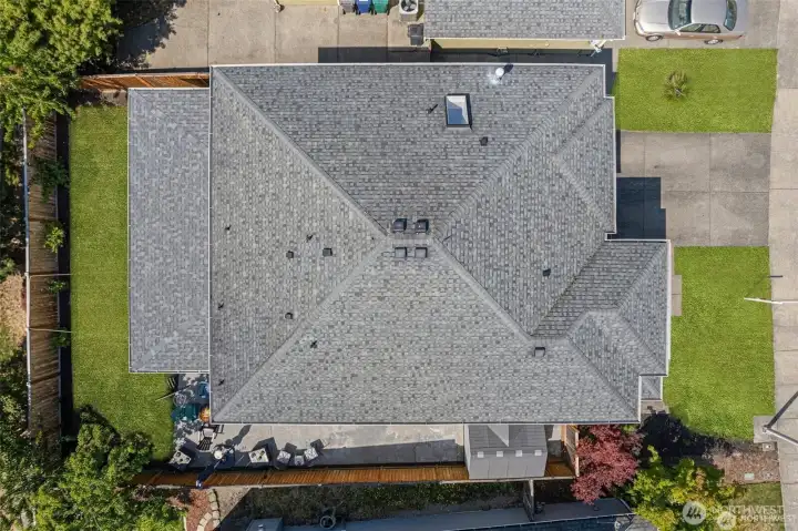 Arial view of entire house