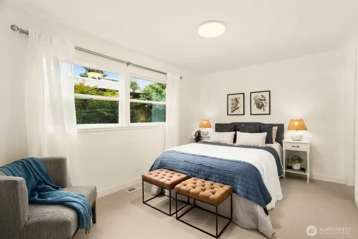 There are 3 bedrooms on the main floor, this is the primary bedroom.