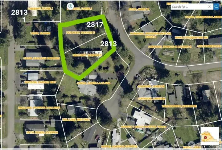 Aerial view of both lots