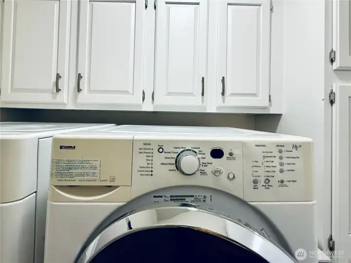 Laundry room with washer and dryer convey with the home