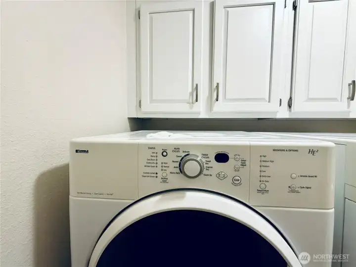 Laundry room with washer and dryer convey with the home