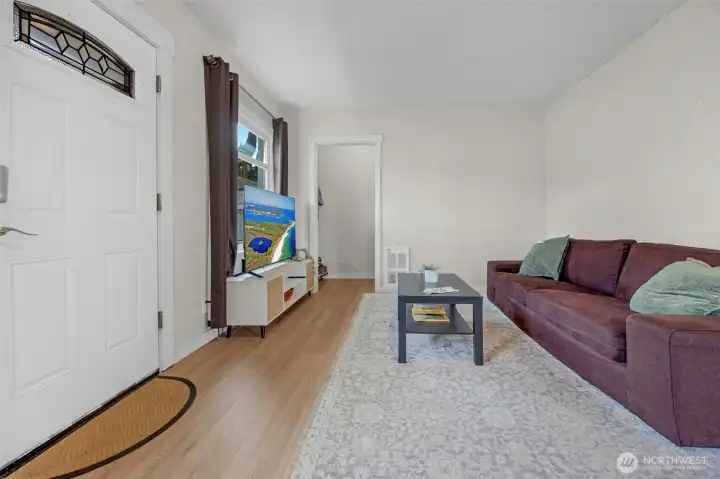 Main living area looking towards staircase