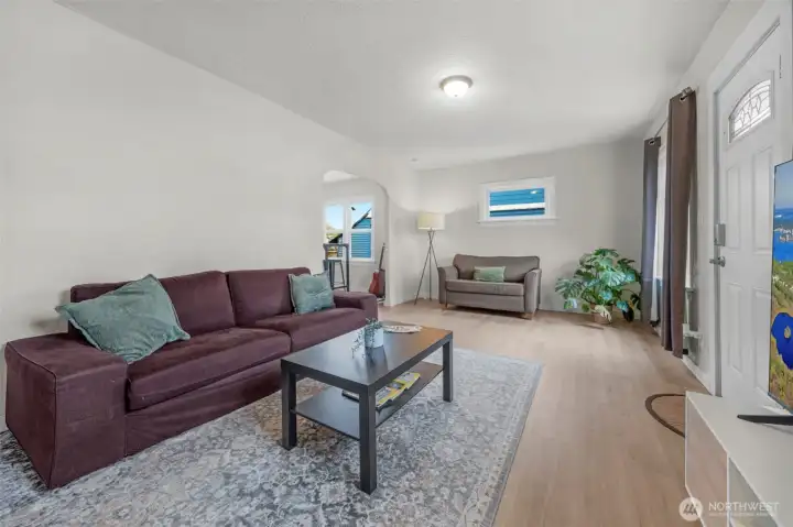 Main living area looking towards dining area