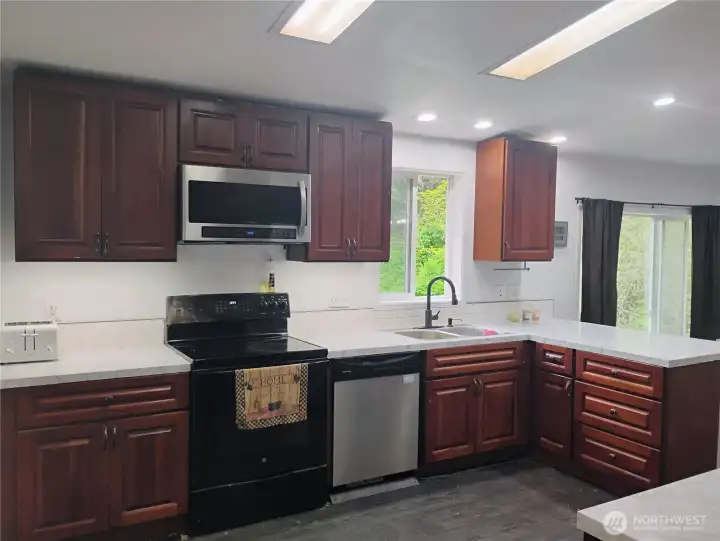 Enjoy ample counter space!